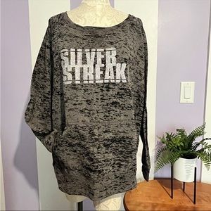 Silver Streaks Glitter Burnout GHS Sweatshirt Women’s XL X-Large